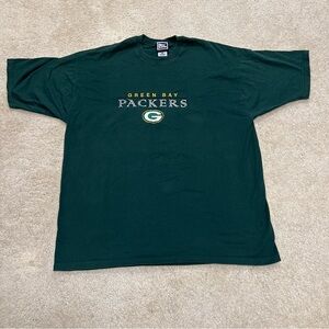 Pro Layer Green Bay Packers T-Shirt Men’s 2XL Vintage NFL Retro Embroidered Tee